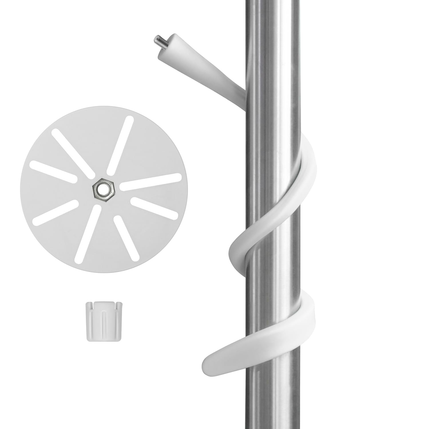 Haoyou Universal Flexible Twist Mount Bracket for Ring/Blink/Wyze/Eufy/Arlo/Google Nest and Other Security Cameras (White)