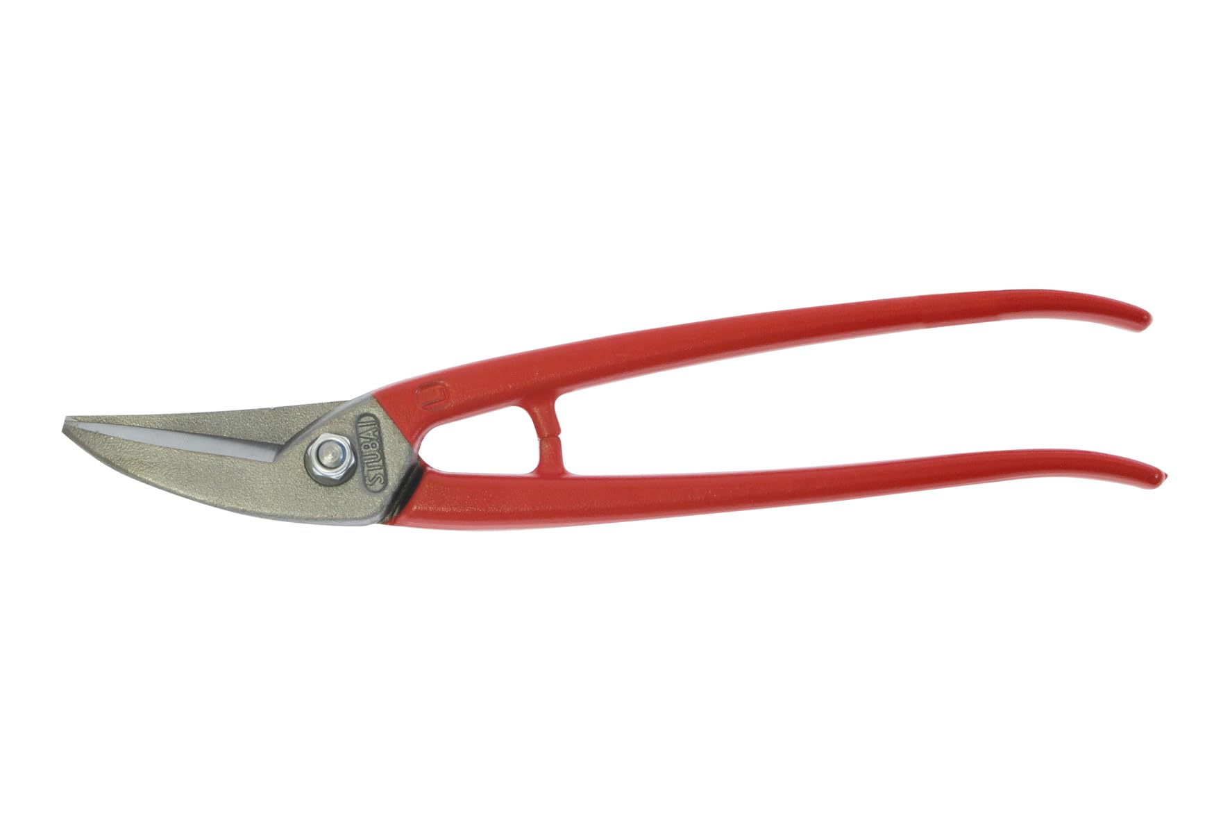 Stubai 267501 Right Curved Tin Snips, Silver/Red, 250 mm