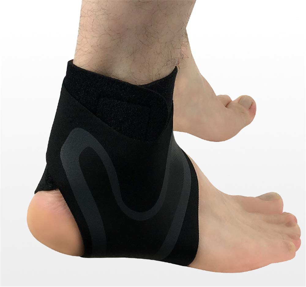BaronHong Tobillera Unisex Transpirable Banda Ajustable para Deportes - Negro, M