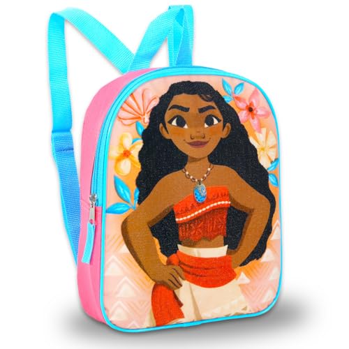 Disney Moana Mini Backpack for Kids - Bundle with 11” Canvas Moana Backpack with Water Bottle, Stickers, More | Moana Backpack Purse Set for Girls, Boys2