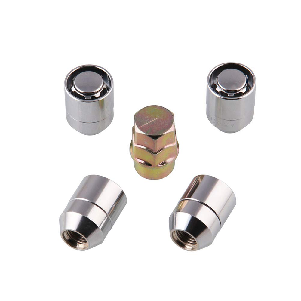Set 4 Dadi Ruota In Acciaio Inox M12 Nyloc Flangiati Per Kart, Progetto One Cadetto, Nuovo