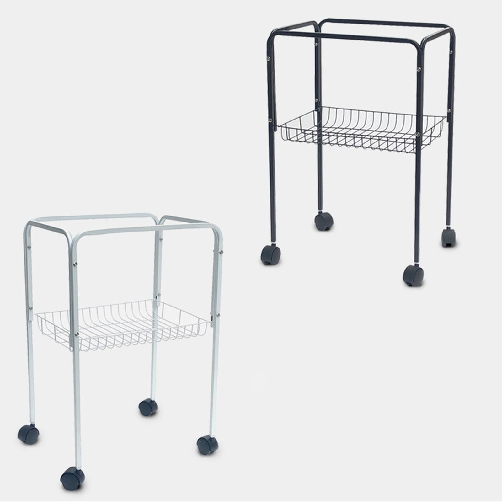 Generic Bird Cage Stand Vanity Tray Iron Frame Multifunctional Simple Pet Cage Stand Perfume Tray for Laundry Bedroom Home Bathroom, Black