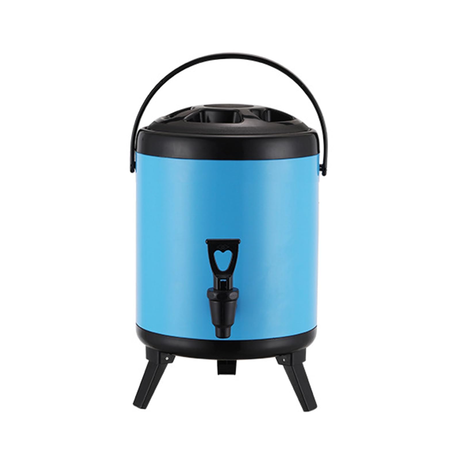 HCZKIUJY Hot Water Dispensers,Stainless Steel Insulation Bucket, Commercial Restaurant Food Soup Heat Insulation Barrel, Insulated Beverage Dispenser Cold And Hot Drink Dispenser,Red,12L (Blue 6L)