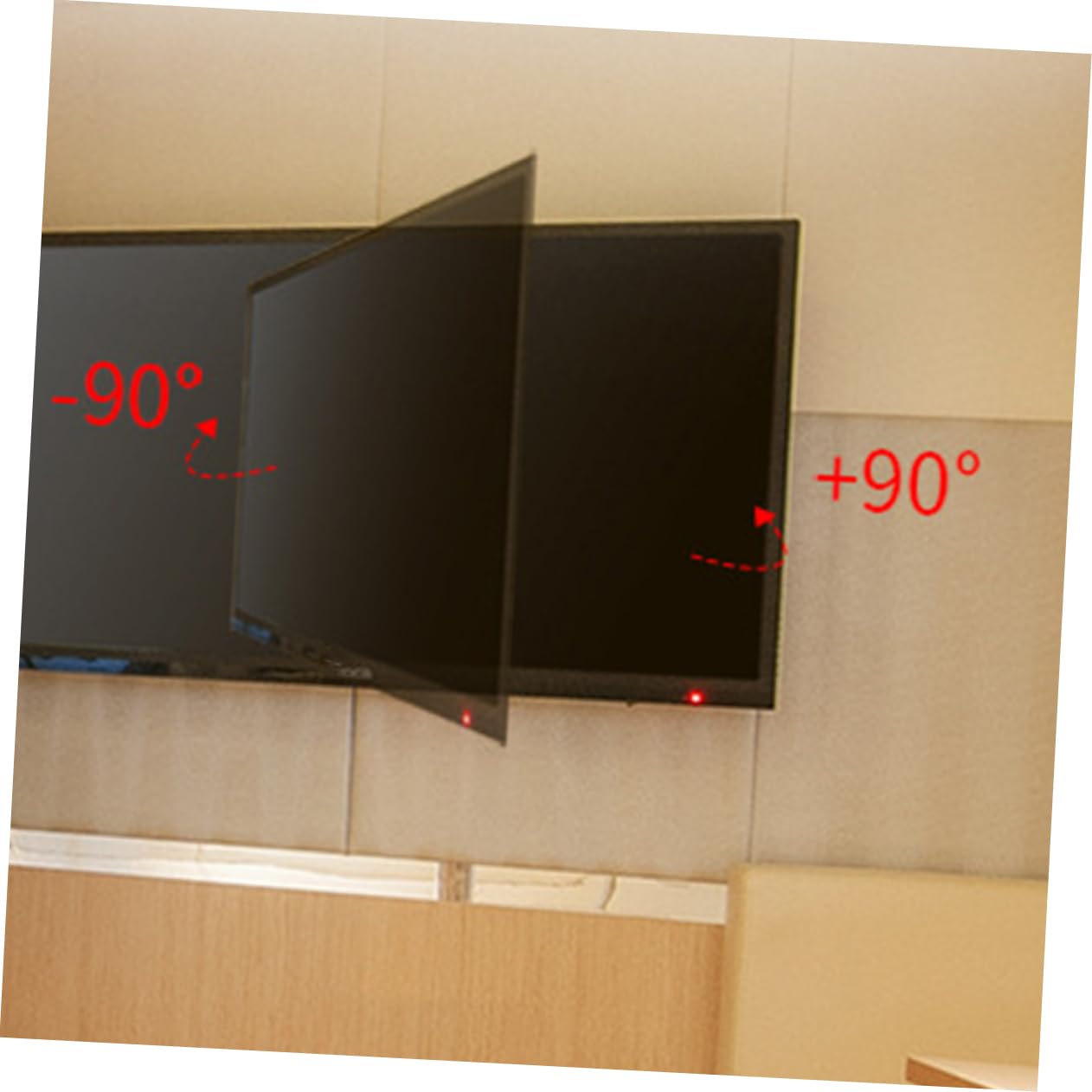 Mobestech Supporto Tv Parete Regolabile Per Monitor Staffa Tv Per Installazione Facile Casa e Ufficio Design Semplice e Resistente Adatto Per Soggiorni e Hotel