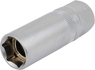 Aexit 3/8-in Square Hand Operated Tools Drive 16mm Hex 6 Point Magnetic Impact Socket Spanner Model:53as59qo706