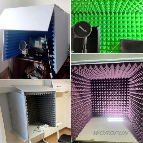 Bouclier acoustique pour studio avec isolation microphone haute densité - 8