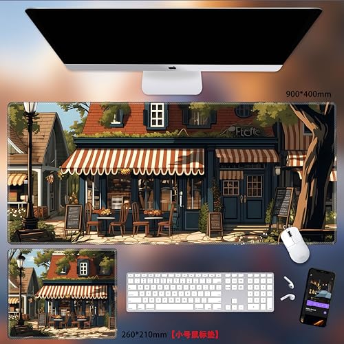 レム ラム マウスパッド ゲーミング アニメ 防水 大型 キーボードパッド 天然ゴム素材 ゲーミング仕樣 デスクパッド アニメ キャラクター テーブルマット コンピュータマット 学習机用 誕生日 プレゼント立体的な小さな新鮮な夏スタイルのマウスパッド特大ア