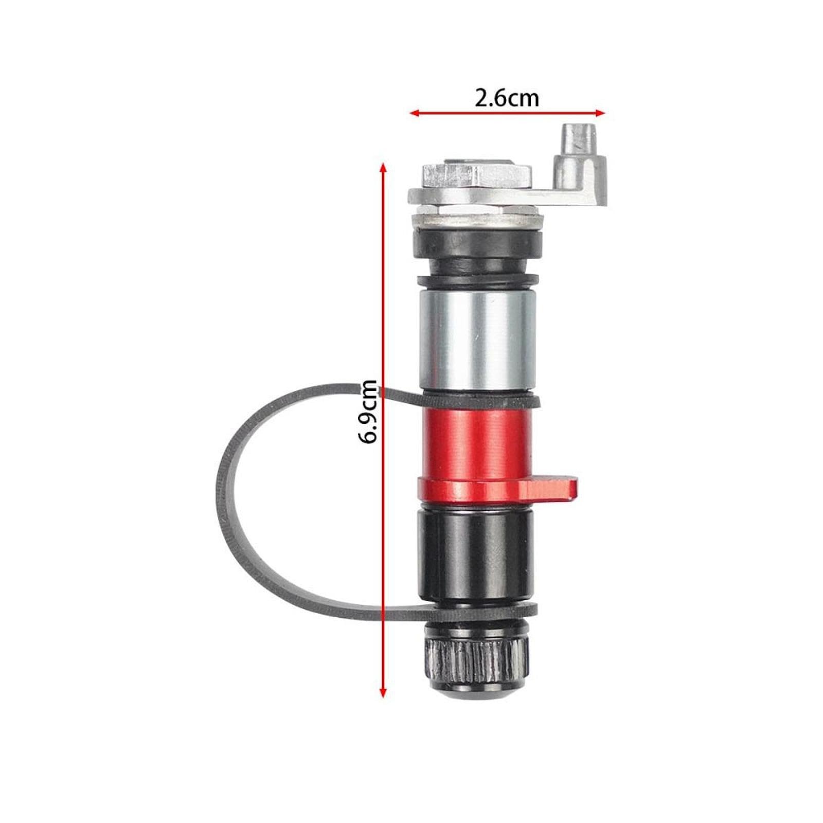 4 Pezzi Valvola Sgonfia Automatica Kit Accessori Sgonfiaggio Pneumatici Metallo Universale Pratico Adatto a Guida Veicoli Multiuso