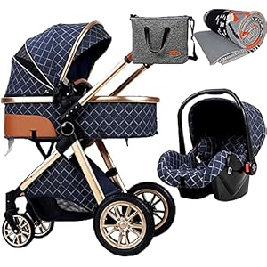 CDNS 3 in 1 kinderwagen wagen, opvouwbare kinderwagen kinderwagen schokdemping veren, hoge weergave kinderwagen…