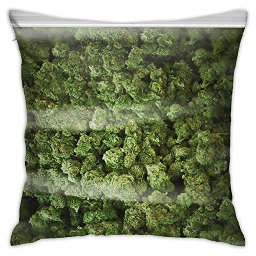Antoipyns bag of weed 3d printed pattern square cushion…