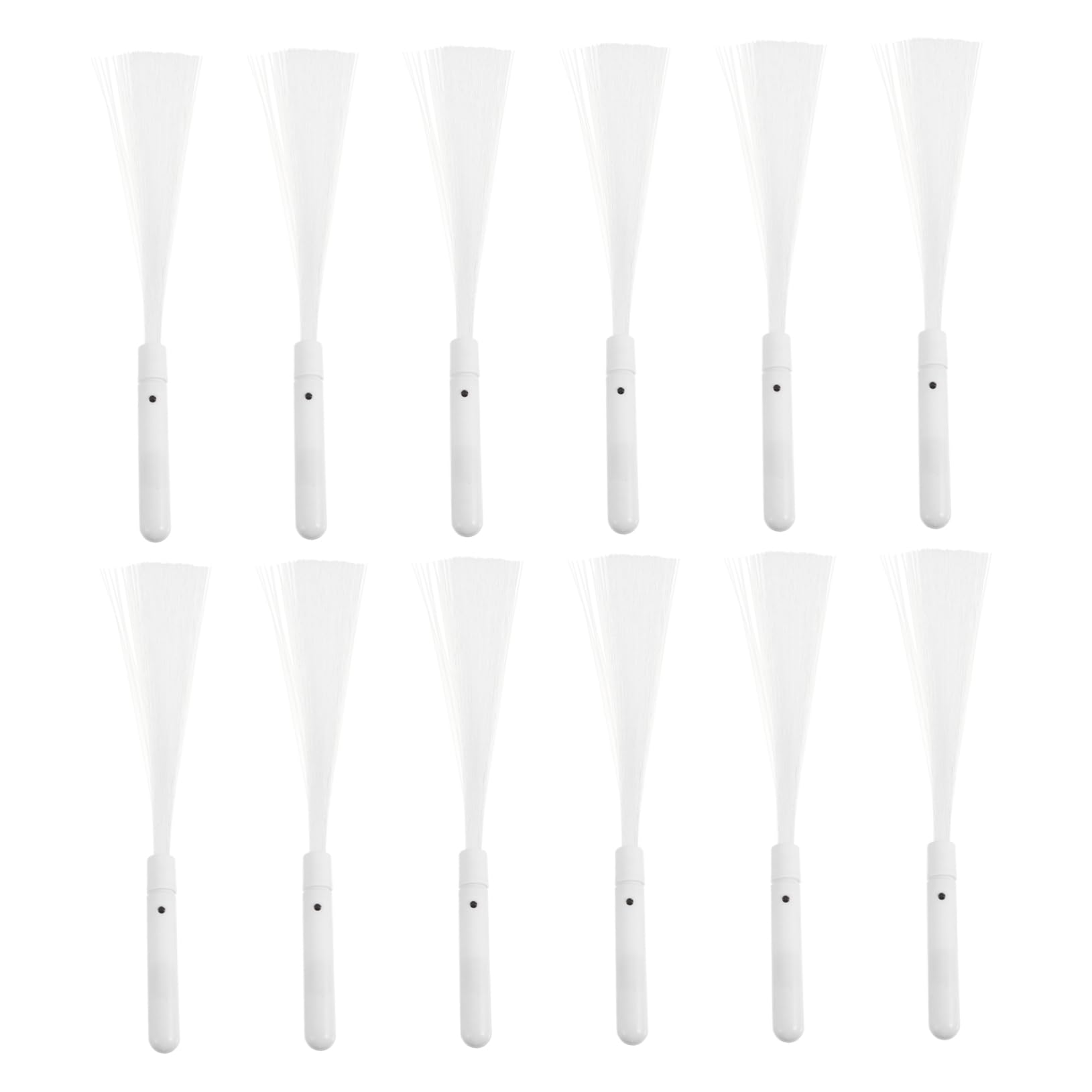 POPETPOP Fiber Optic Stick Glow Wand 12 Pcs Led Glow Sticks Bulk for Parties Events Boys and Girls Christmas Birthday Carnival