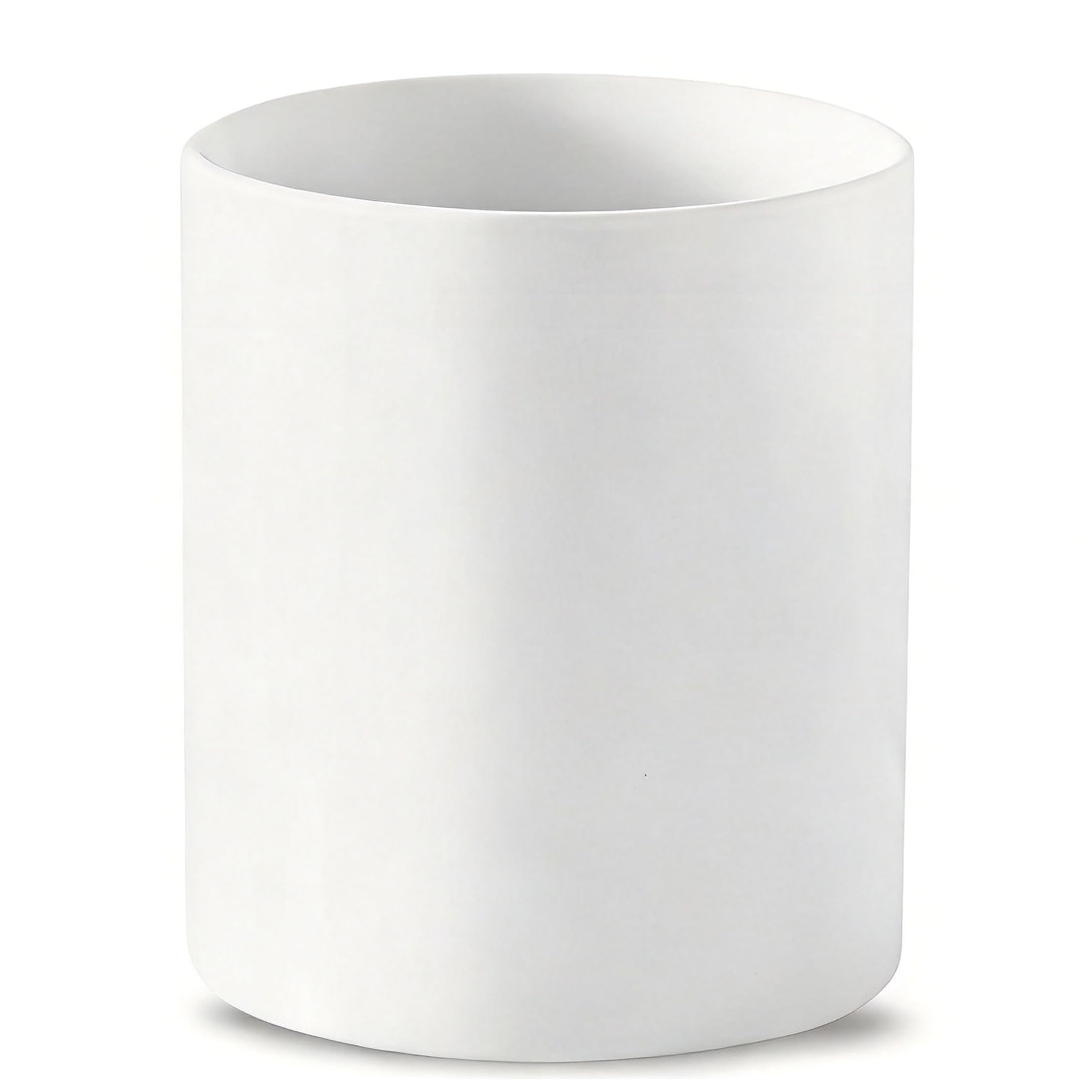 Soporte para utensilios de cocina de 7 pulgadas, organizador grande para utensilios de cocina, soporte para espátulas de cocina blanco estable para encimera de cocina, soporte para - Blanco puro