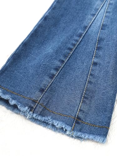 Alvivi Jeans Bambina Pantaloni Larghi a Vita Alta