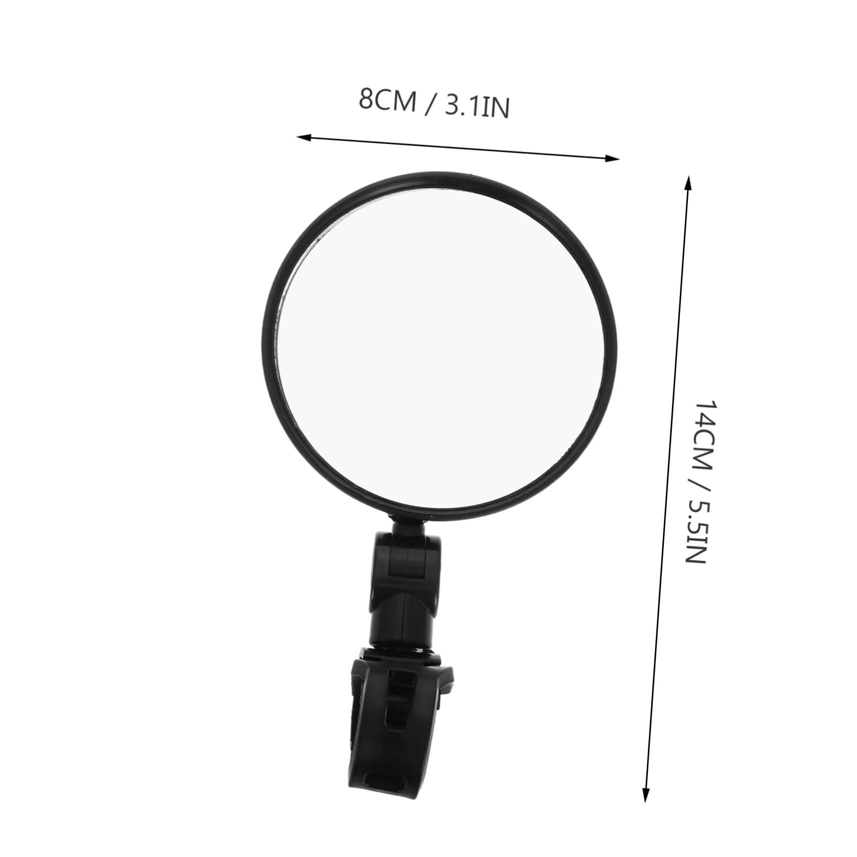 IWOWHERO Gutter Cleaning Brush with Inspection Mirror Essential Tool for Bicycle Maintenance Cycling Glasses Mirror for Electric Scooters and Mountain Bikes