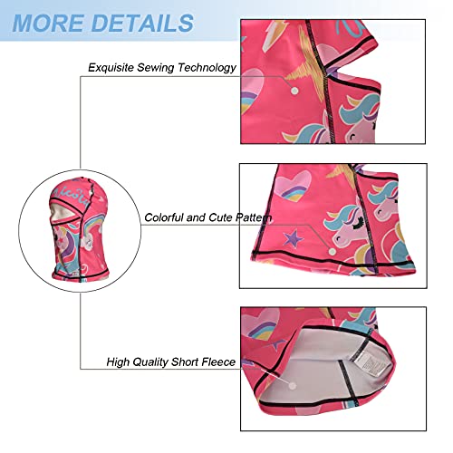 Kids Balaclava Ski Mask Windproof Winter Face Warmer Fleece Neck for Boys Girls Cold Weather Winter Sports Skiing,Cycling3