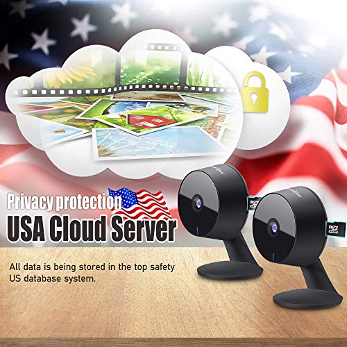 Laview Home Security Camera Hd 1080P(2 Pack) Ai Human Detection,Include 2 Sd Cards,32Gb Two-Way Audio,Night Vision,Wifi Indoor Surveillance For Baby/Pet,Alexa And Google,Cloud Service (Us Server) #TOP1