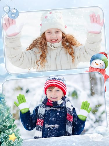 Image of EBOOT 3 Pairs Winter Kids Gloves Warm