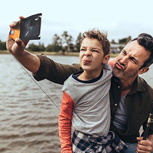 Boomerang Tool Company Procase Touch Protective Uv Resistant Vinyl Fishing Universal Smartphone Case with 4 Foot Long Lockable Retractable Tether, 8oz Retraction Force, High Visibility Orange3