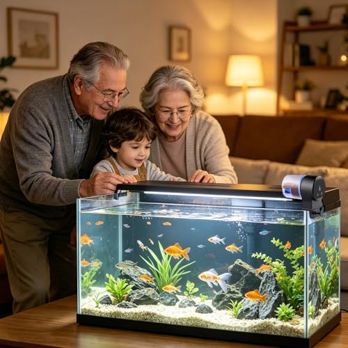 Alimentador para peces ideal para oficina y dormitorios silenciosos 3