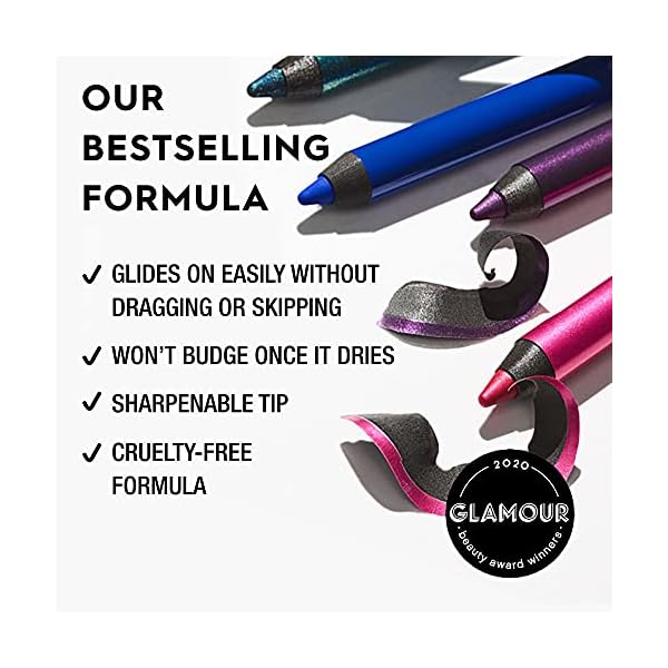 Urban Decay 24/7 Glide-On Waterproof Eyeliner Pencil, Smudge-Proof, Transfer-proof, Long-lasting Colored Eye Liners, Hydrating Vitamin E & Jojoba Oil, Sharpenable, Cruelty-free - 0.04 oz