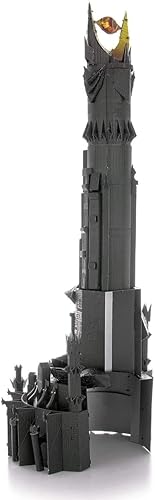 Miniatura 5 de Fascinations Metal Earth Premium Series Lord of The Rings Barad-Dur - Kit de modelo de metal 3D con pinzas