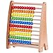 Jacootoys Abaque en Bois Cadres de comptage Boulier Jeux 100 Perles Mathématiques Montessori Cadeau pour Enfants de 3 ans Filles Garcons