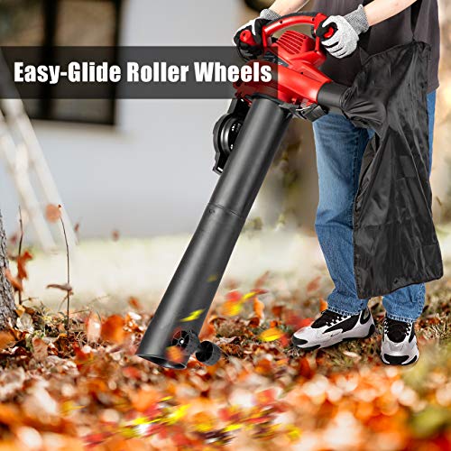 image for LawnMaster Red Edition BV1210E 1201 Electric Blower Vacuum Mulcher 12 