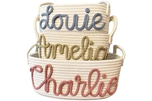 Personalized Baby Name Basket: Practical and Stylish Changing Table Companion