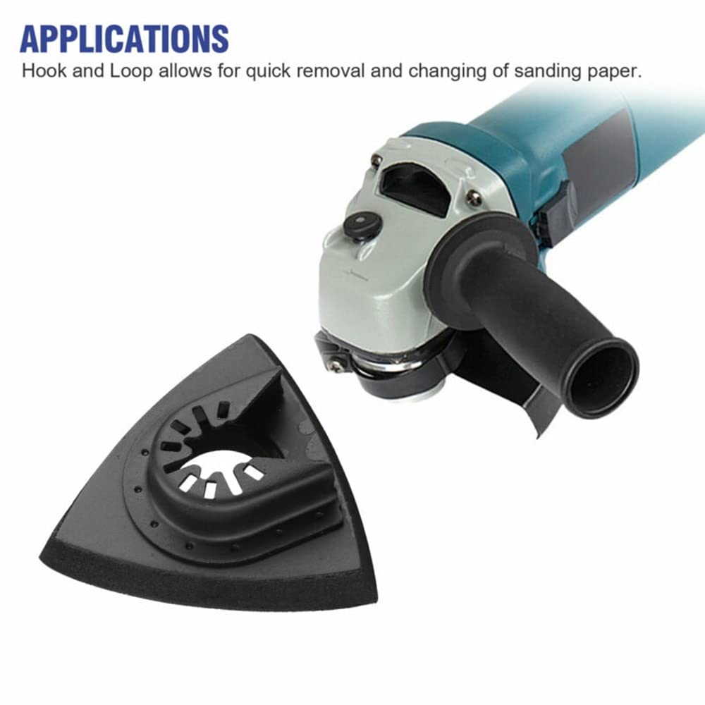 Herramienta oscilante Triangular de 3 uds, almohadilla de lijado, herramienta oscilante de liberación rápida para multiherramienta Bosch DeWalt Craftsman