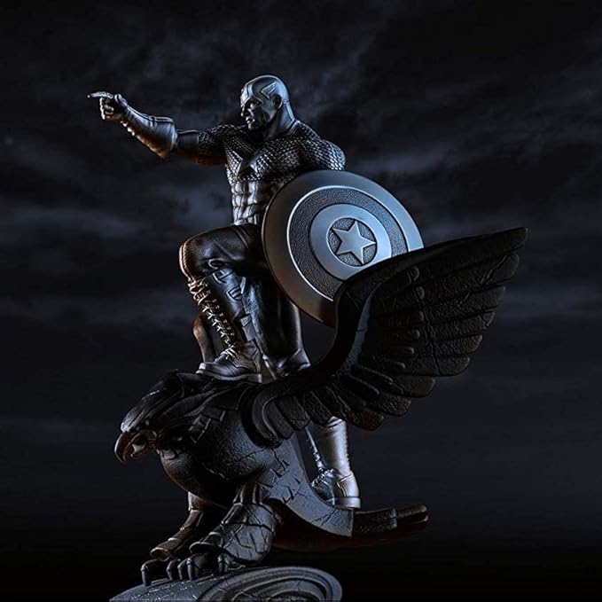 Royal Selangor Hand Finished Marvel Collection Pewter Limited Edition Captain America Resolute Statue Gift