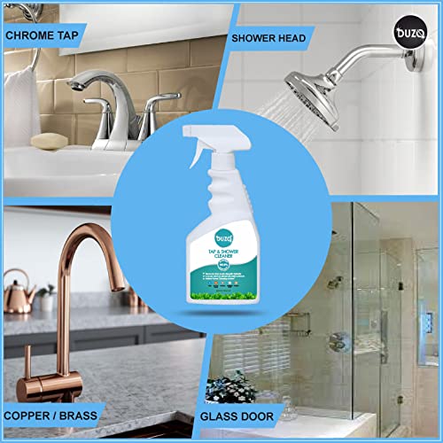 Image of Duzo Tap & Shower Cleaner Spray Lime scale and Hard Water Stain Remover Spearmint 500ml
