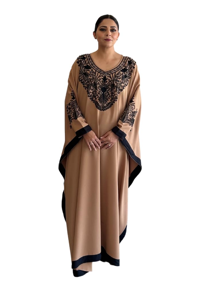 Abaya Caftan fluide col V pour masquer les formes avec élégance - 8