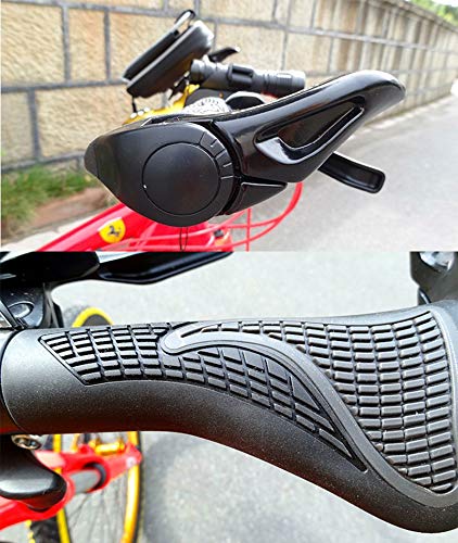 Cabo de borracha antiderrapante ThreeH para guidão de bicicleta e trava de alumínio para Mountain Bi
