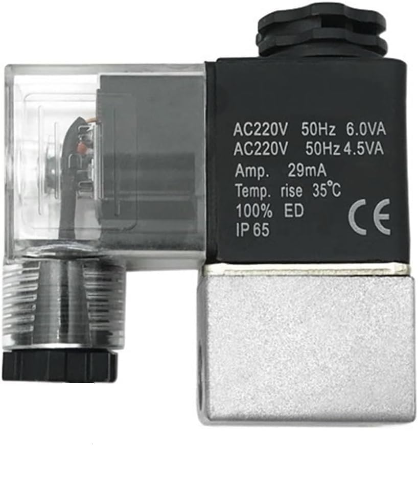 MAXAIR Air Compressor Solenoid Type (Electromagnetic) Valve 1/8 inch Single Port with Indicator LED