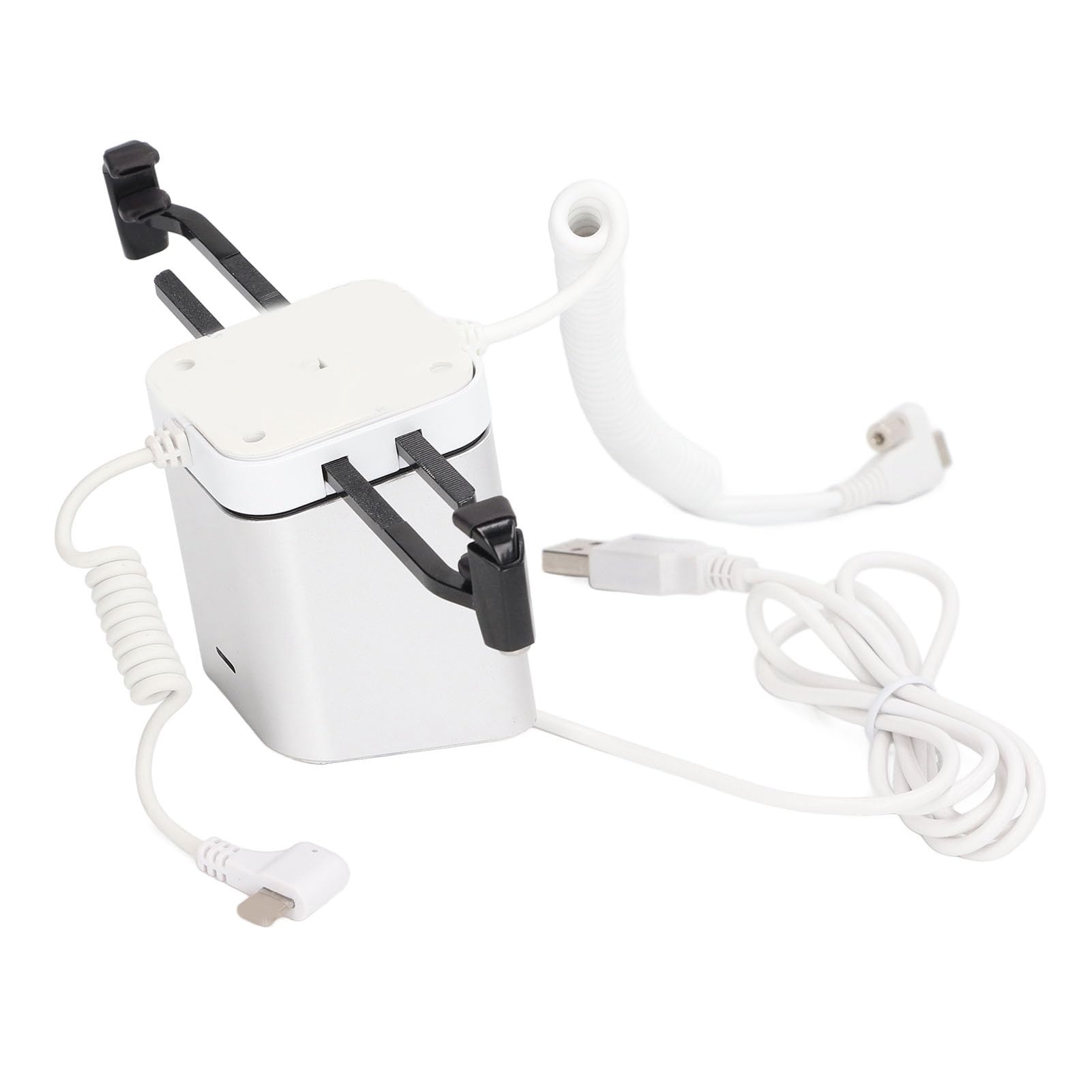 Soporte de exhibición antirrobo multiángulo con alarma de 95-120 dB para teléfonos celulares y tabletas, diseño de moda (para iOS)