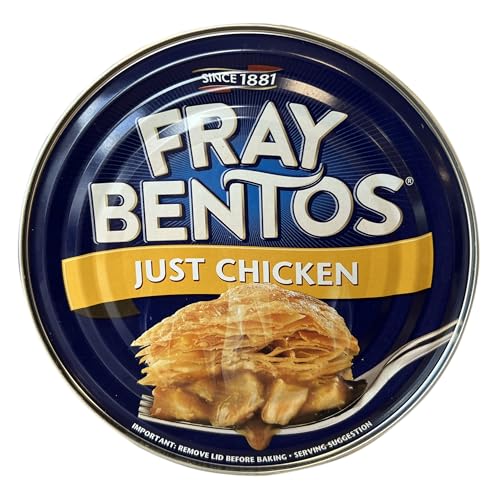 Fray Bentos Just Chicken Pie With a Flaky Puff Pastry Lid Tinned Meat Pie 425 g (Pack of 1)