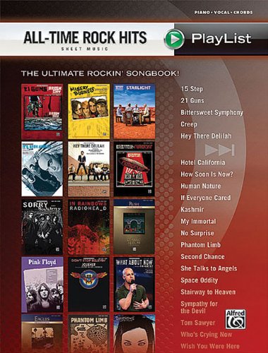 All-Time Rock Hits Sheet Music Playlist: Piano / Vocal / Chords