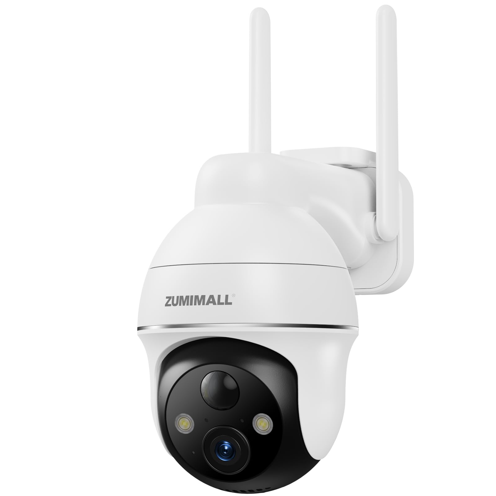 ZUMIMALL 2K Security Cameras Wireless Outdoor, Battery Powered Cameras for Home Security with 360° View, Color Night Vision, 2-Way Talk, AI Motion Alert, Siren, CloudEdge App Supported