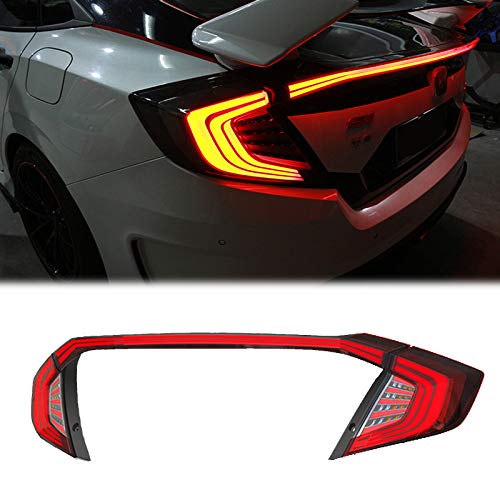Ninte Tail Lights For Honda Civic 2016-2020 4-Door Sedan Assembly With Full Led Display Plug And Play #TOP20