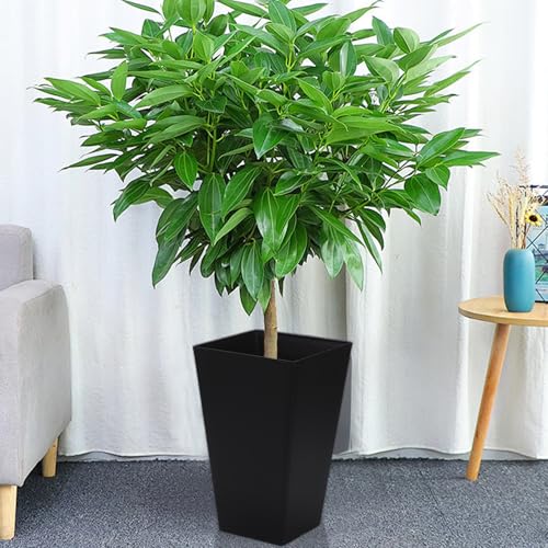Pot de fleurs carré en résine haute performance et bac décoratif résistant aux intempéries extrêmes
