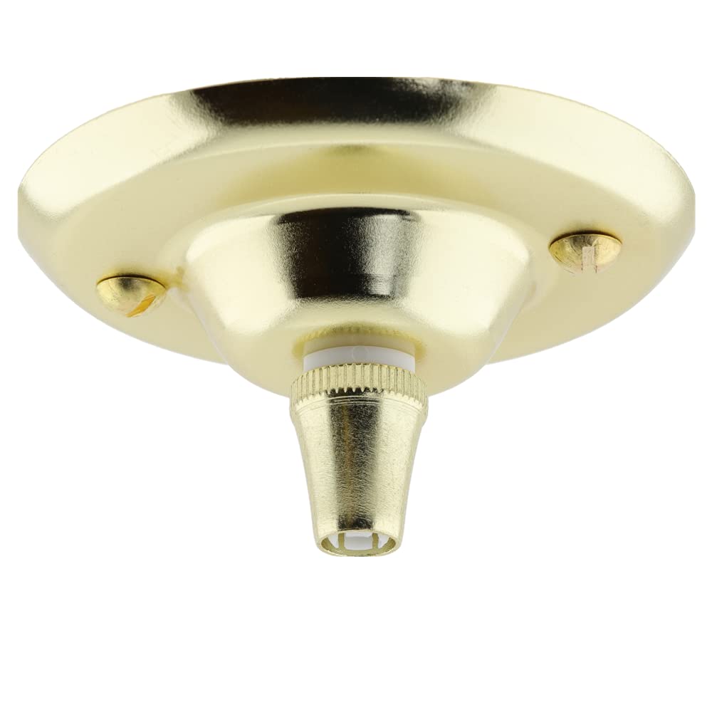 Period Ceiling Rose With Metal Cord Grip | Antique Bronze