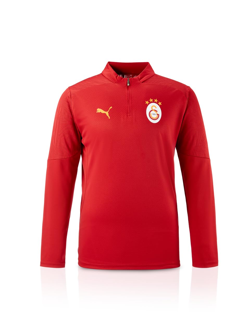 Puma Galatasaray Istanbul GSK T-shirt d'entraînement en jersey avec fermeture éclair 1/4 Rouge