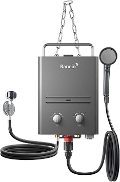 Ranein 6L Propane Tankless Water Heater, 1.58 GPM, 41,000 BTU, Outdoor