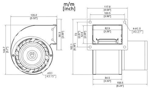 Electric Motor Warehouse PTDP7 1Tdp7, 1Tdp7A, 4C446 Dayton Direct Oem Interchange Replacement Blower thumb #3