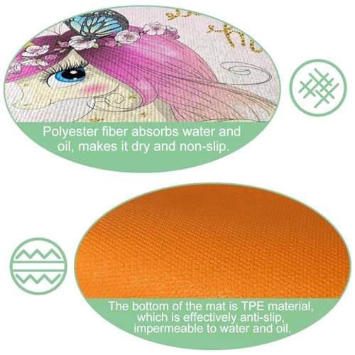 Alfombrillas de cocina decorativas para pasillo y cuarto de lavado VAPOKF 6