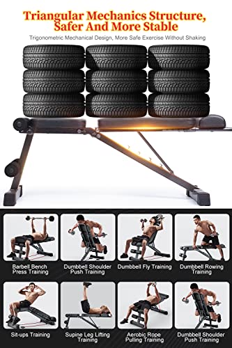 SAMTOTH Adjustable Multi-Purpose Weight Bench #TOP1