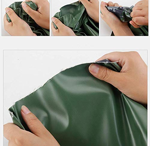 Lona Súper Impermeable 3x3m en verde oscuro para camping 6