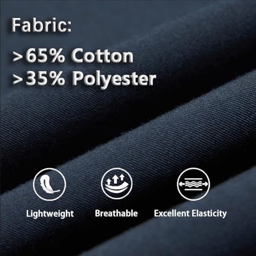 HAGOT Pantaloni Chino Uomo, Pantaloni Pantaloni Elasticizzati Slim-Fit Casual da Uomo, Pantaloni da Lavoro Casual Formali, Pantaloni Chino Comodi da Esterno con Tasche