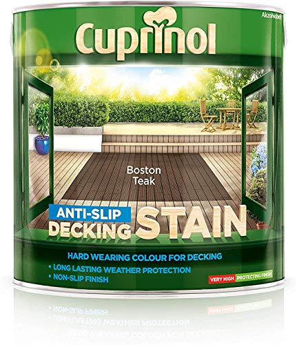 Cuprinol 2 x anti slip Decking Stain Boston Teak 2.5L