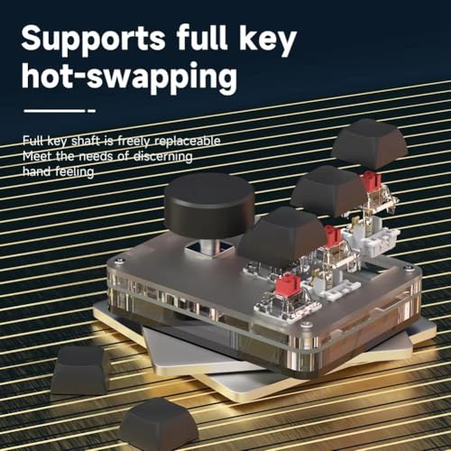 Clavier de programmation hotswap 2.4g macro programmation pour pc et mac